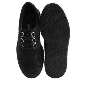 T.U.K Double Platform Creeper Style Suede Shoes